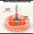 360 Rotating Mop Microfiber Mop Adjustable Handle Mop Dust Mop Quick-Drying - Stick with Mop Extendable Wall Cleaning Mop Rotatable Adjustable Cleaning Mop For Wall and Floor Cleaning. 