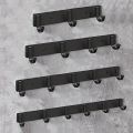 1 Piece Kitchen Facilities Black Aluminum Wall Hook-Perfect For Placing Spatulas And Kitchen Supplies In The Kitchen.