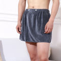 Men's Sexy Shorts Bathrobe Bath Towel Soft Side Open Pajamas Towel Thick Swimming Soft Beach Shower Culottes 18+ Adult Pajamas. 