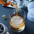 Circular Spherical Ice Cube Tray, Vertical Silicone Ice Hockey Mold, Bar Whiskey, 2Pcs.