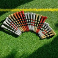 50 Pcs Bamboo Golf Tees 2-3/4'' 3-1/4" More Durable Stable Black Red stripes Ball Tee Dropshipping. 