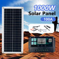 1000W 12V Solar Panel with 100A Controller for Phone RV Car MP3 PAD Charger Outdoor Battery Supply Solar Panel for Camping. 
