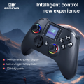 GAMINJA 6162 1.44inch Smart Screen Wireless Controller For Switch P4 iOS Android PC TV Dual Hall Joystick Calibration RGB Light.