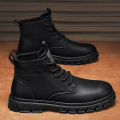 Winter Men Boots Outdoor Leather Ankle Boots Lightweight High Top Casual Boots Designer Male Work Boots Classic Handmade Boots. 