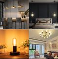 T45 Tube Led Bulb E27 220V Amber Glass 4W Dimmable Light Filament Lamps Pendant Chandelier Warm White Vintage Decoration Home. 