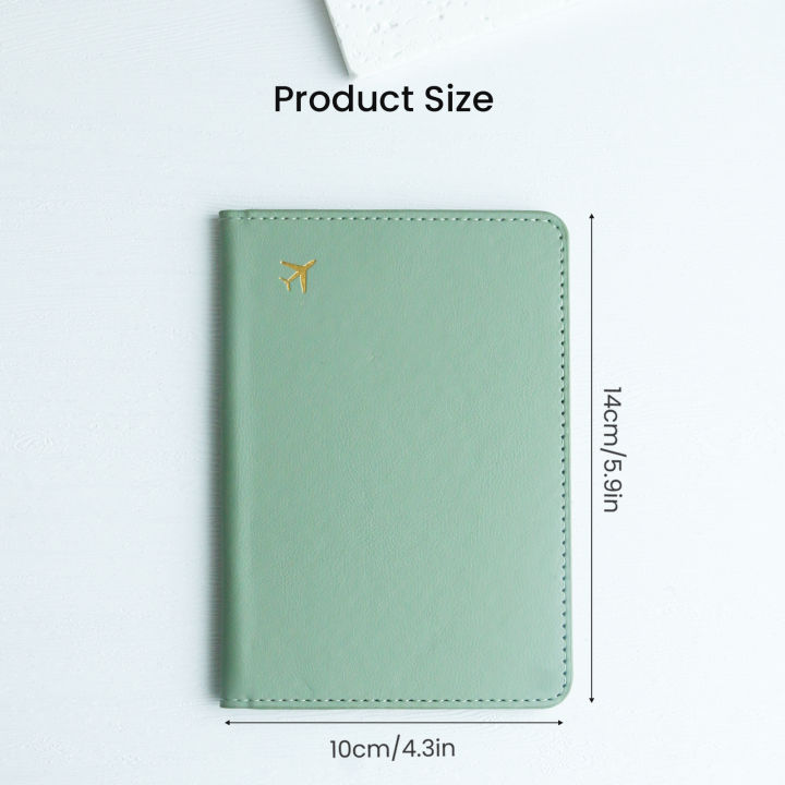 Pure%20Chic%20Passport%20Wallet%20Faux%20Leather%20Lightweight%20Waterproof%20Rfid%20Blocking%20Slim%20Vaccine%20Card%20Holder%20Travel%20Essentials%20-%20Image%205