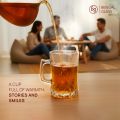 Bengal Glass | Crystal Glass Tea & Coffee Cup Set – Tong Gor Style, Transparent Design. 