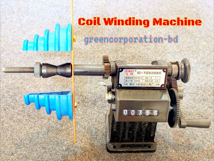 Forma Bobin Set With Coil Winding Machine Complete Setup Hand Tools Manual Counting Machine Green Electronics