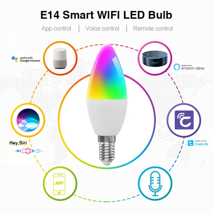 HomeKit%20Candle%20Light%20WiFi%20Smart%20Dimmable%20RGBCW%20E12%20E14%20LED%20Bulbs%20APP%20Siri%20Alexa%20%20SmartThings%20Voice%20Control%20Discoloration%20-%20Image%204