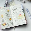 2026 Portable Planner Memo Leather Schedule Notebook Colorful Index Diary Notebook Monthly Weekly Plan Notes for Students. 