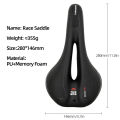 ThinkRider Bicycle Saddle MTB Mountain Road Bike Seat Hollow Comfortable Cycling Cushion Exercise Bike Saddle for Men and Women. 