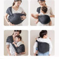 Portable and Storable Baby Carrier Waist Front Carry Swaddle Sling Infant Kid Wrap Ergonomic BackBelt for Newborn Baby.