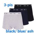 3 pis. Cotton Boxer. best quality. Men Underwear. Black/blue/ash. 