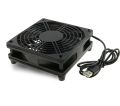 5V USB Router Cooling Fan DIY PC Cooler TV Box Wireless Silent Quiet DC USB Power 120mm 240mm Fan 12CM W/Screws Protective Net. 