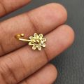 10Pcs Oxidised Antique Silver/Golden Nose ring Non piercing Pressing Nose Pin Stud for Women & Girls, Antique Nose Pin, Chutki Nose Pin for girls. 