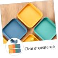 11-Piece Dining Collection with 10 Plates and a Unique Stand, Choose Between Round or Square, High-Quality Plastic (2). 