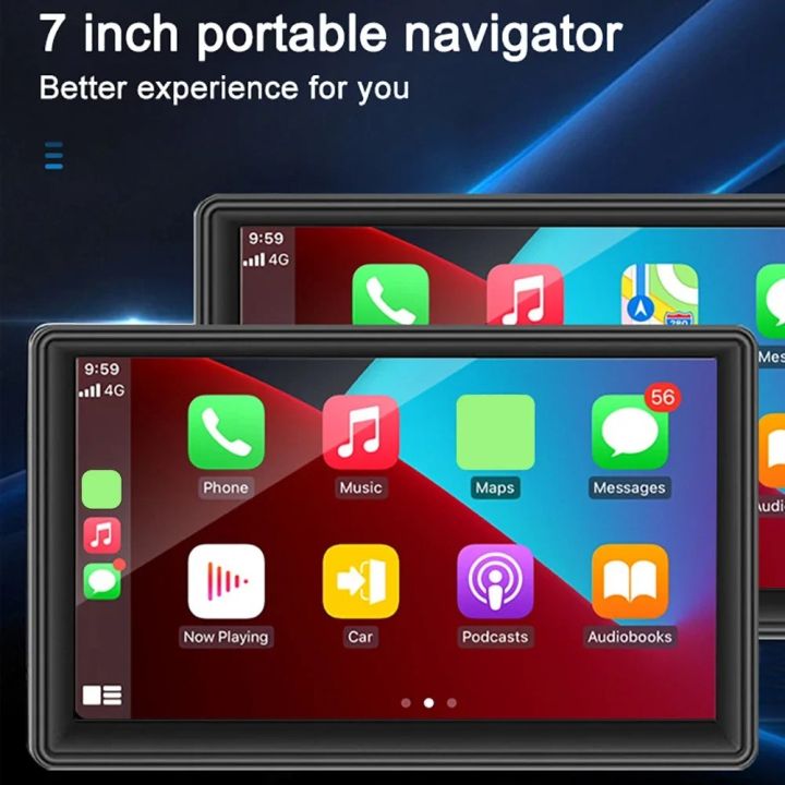 7.0 Inch CarPlay Android Auto Multimedia Video Player Portable Touch ...