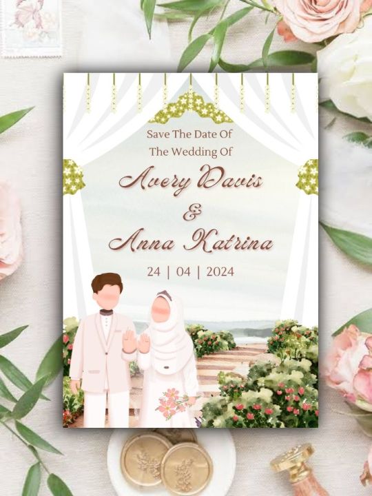Card For nikah date fix and Save The Date Of The Wedding High Quality Printed card for save date of marriage