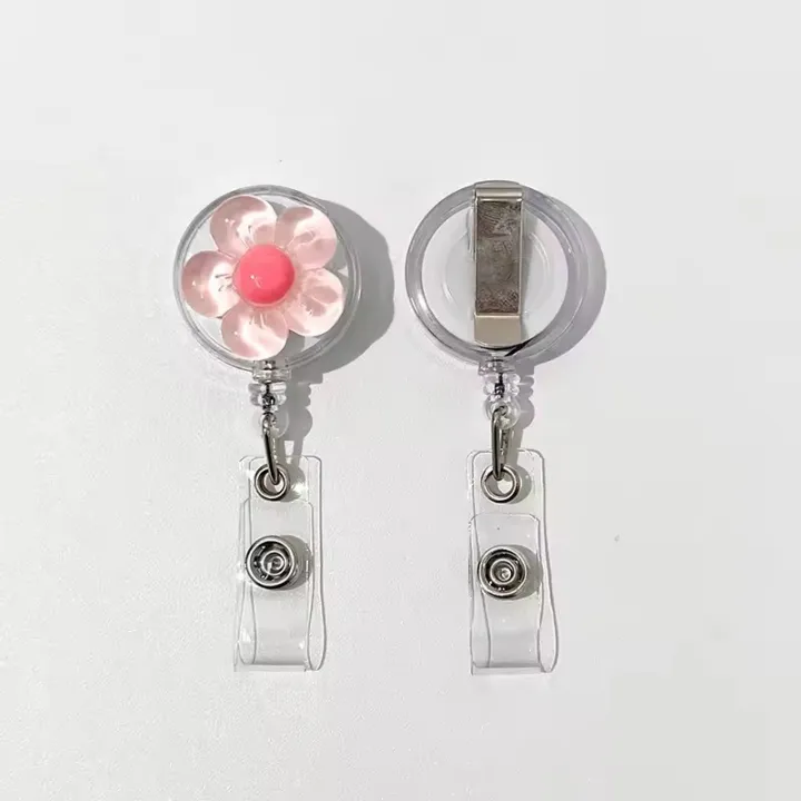 1pcs%20Cute%20Transparent%20Floral%20Badge%20Reel%20for%20Women%20Retractable%20Worker%20ID%20Card%20Pull%20Buckle%20Doctore%20Nurse%20ID%20Card%20Badge%20Holder%20Clip%20-%20Image%205
