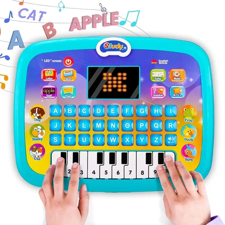 Educational%20Learning%20Kids%20Laptop%20Tablet%20Computer%20Plus%20Piano%20with%20led%20Screen%20Music%20Fun%20Toy%20Activities%20for%20Kids%20Toddlers%201%202%203%204%205%206%20+%20Year%20Old%20albhabet%20Words%20Sound%20a%20b%20c%201%202%203%20-%20Image%206