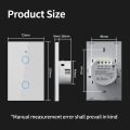 TNCE Tuya WiFi/Zigbee Smart Light Switch Neutral Wire/No Neutral Wire Required Wall Touch Switch Work with Alexa  Home. 