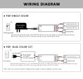 Tuya Zigbee Dimmer LED Switch 12V 24V 36V DC 2CH Wireless RF 2.4G Remote WIFI Smart Life CCT WW CW Strip Controller WZ1 Dimer. 