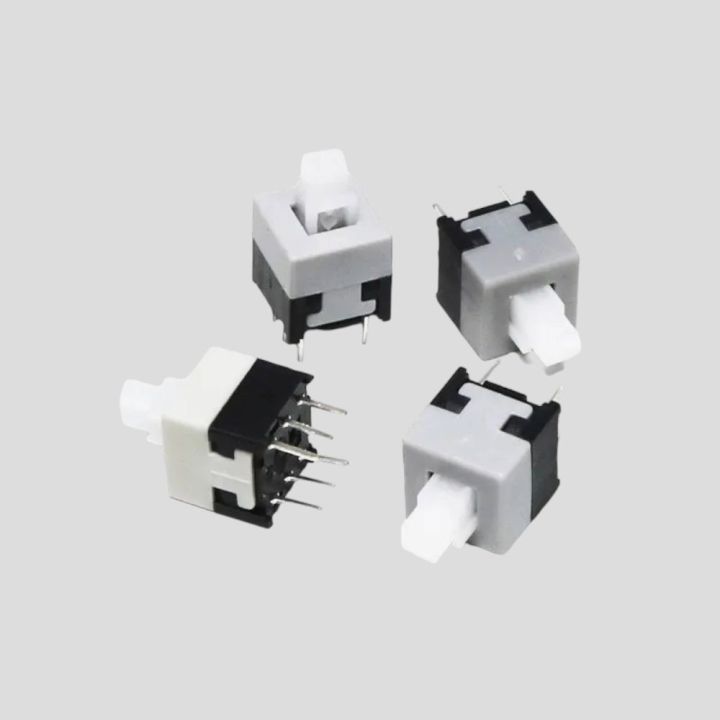 5PCS - Push Button Switch 8.5*8.5mm 6-PIN Self Lock