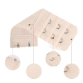9pcs Bra Extenders 2 Hooks 3 Rows  Women'S  And Comfortable Elastic Adjustable Back Buckle Hooks Bra Strap Extenders Bra Buckles. 