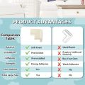 4Pcs Corner Protector Baby Proofing Edge and Corner, Soft Safety Pre-Taped Rubber Foam Furniture Bumpers for Fireplace, Table. 