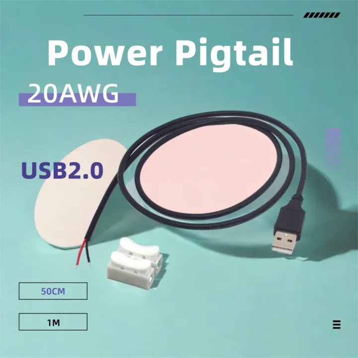 2%20Pin%2020AWG%20USB%20Male%20Cable%20Ends%2012V%205A%20Power%20Pigtail%202%20Wire%20USB%20A%20MaleBare%20Wire%20End%20Cable%20for%20DIY%20USB%20Plug%20Replacement%200.5M/1M%20-%20Image%202