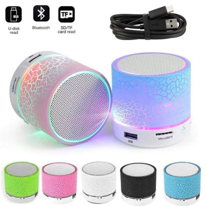 Quick Fast Mini Portable Bluetooth & Rechargeable Speaker with Light ...