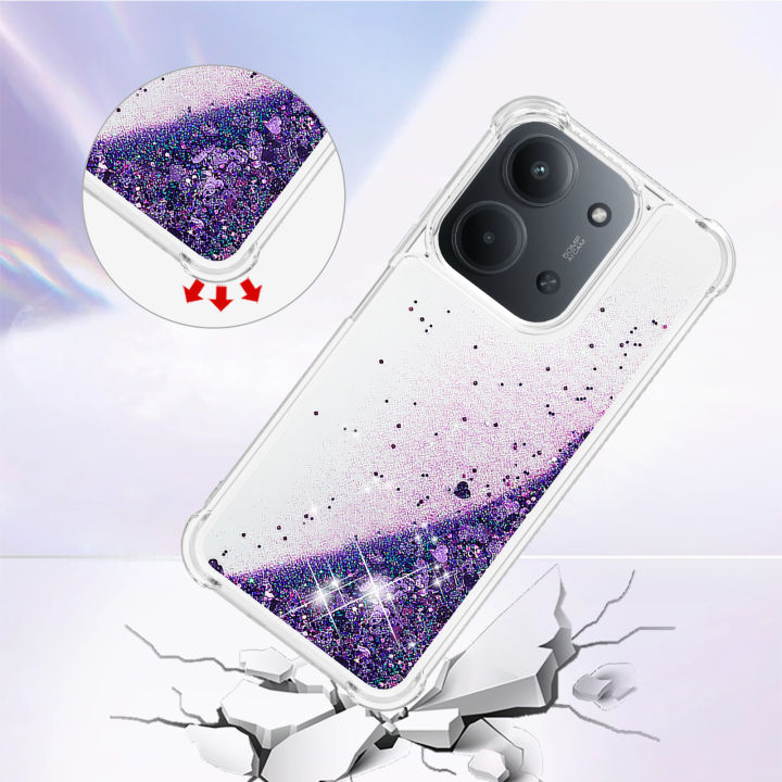 Luxury%20Bling%20Glitter%20Liquid%20Quicksand%20Phone%20Case%20For%20Xiaomi%20Redmi%2015C%2015%20C%20Shockproof%20Anti%20Fall%20Girls%20Cute%20Clear%20Protect%20Cover%20-%20Image%203