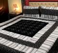 Embroidered Patch Work King Size BedSheet - High Quality - Cotton Double Bedsheet Embroided. 