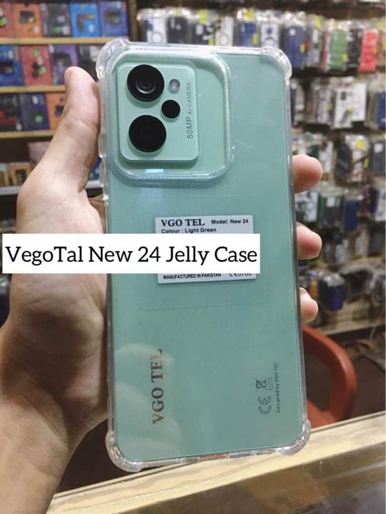 "VGO TEL New 24 Jelly Back Cover Case | Slim Flexible Transparent Phone Case | Shockproof Soft TPU Cover for VGO TEL New 24 | Perfect Fit & Lightweight Protection"