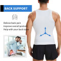 2pcs Men's V Neck Compression Shirt for Body Shaper Slimming Vest Tight Tummy Underwear Tank Top. 