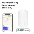 Mini Smart Tag Bluetooth GPS Locator Anti Lost iTag Works with iOS Find My App Global Positioning Tracker for Car Key Wallet Pet. 