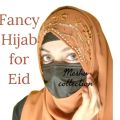 fancy hijab / wedding hijab /.hijab for Eid. 