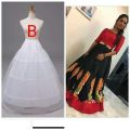 Cancan Skirt Beautiful Chinese Cancan for under Lehenga, For Maxi, Sharara, Frock or Bridal Dress, 3 Hoops Ring Cancan, Ghair 115 inches full, Flexable Cancan Hoops Ring. 