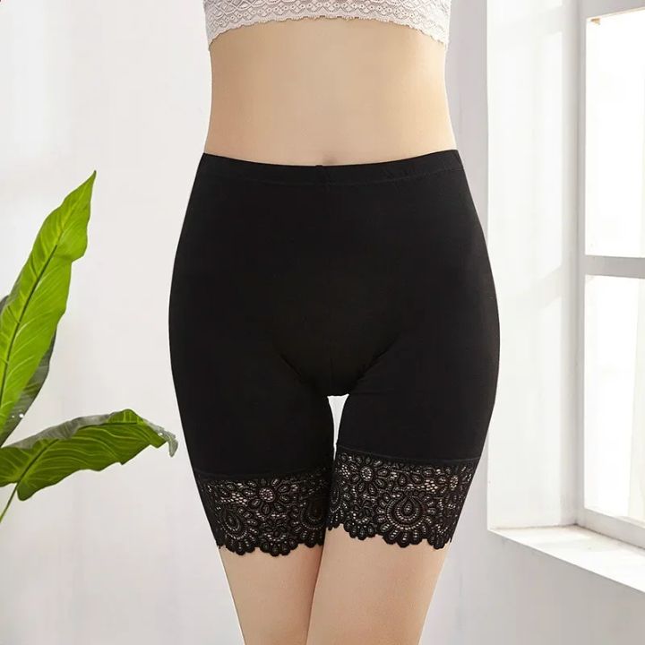 40KG-100KG%20Women%20Plus%20Big%20Size%20Safety%20Pants%20Soft%20And%20Comfortable%20Modal%20Material%20Shorts%20With%20Lace%20Panties%20-%20Image%204