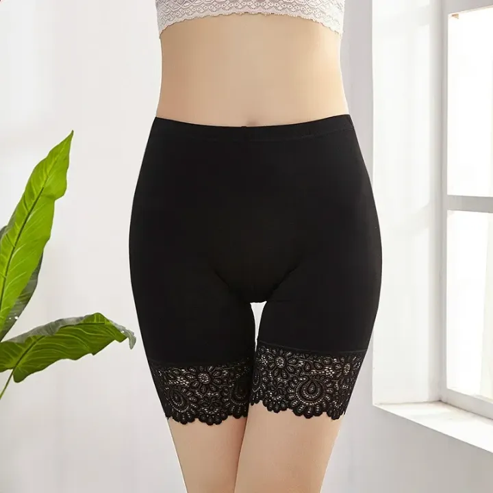 40KG-100KG%20Women%20Plus%20Big%20Size%20Safety%20Pants%20Soft%20And%20Comfortable%20Modal%20Material%20Shorts%20With%20Lace%20Panties%20-%20Image%204