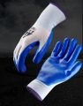 1 Pair Nylon Rubber coated Safety Hand Gloves for Industrial , Household, gardening work. 