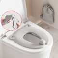 Folding Baby Potty Training Seat Mat + Storage Bag Portable Travel Toilet Seat Cushion for Kids Children's Potty Mat.
