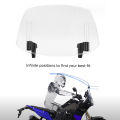 Motorcycle Windshield Extension Windscreen Deflector Adjustable Clip-on Windshield Universal. 