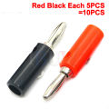 New 4mm Red Black Male Female Banana Plug Audio Speaker Jack Amplifier Adapter Screw Terminal Binding Post Socket Connector. 