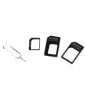 NanoSIM Card to Micro Standard Adapter Converter For Tablet Phone SIM Card Adapter Convert Universal Phones For Nano Sim 4 In 1.
