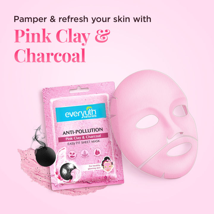 Everyuth%20AntiPollution%20Pink%20Clay%20&%20Charcoal%20Sheet%20Mask%2025ML%20-%20Image%203