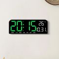 Large Digital Wall Clock Temp Date Week Display USB Powered Table Clock Wall-mounted Dual Alarms LED Clocks. 