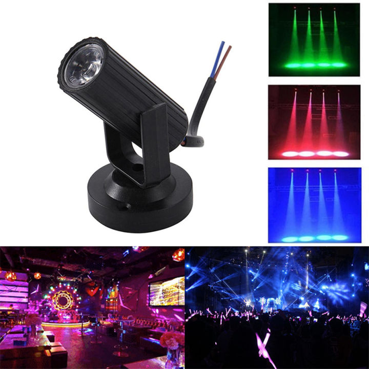 RGB Spotlight LED Spotlight Track Lighting 1W Disco Light Soft Party Dance Floor Spotlights For Bar Restaurant Shop Commercial
