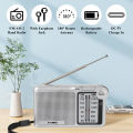 150RG Radio Portable AM/FM Radio, Small Pocket Radio with Speaker, Headphone Jack, USB Charging Cable for Indoor and Outdoor.