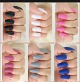 100 Pieces of Transparent Ultra-thin and Invisible Half and Full Toe Nail Covers In 10 Different Models for Nail Salons and Toe Nail Decoration. 